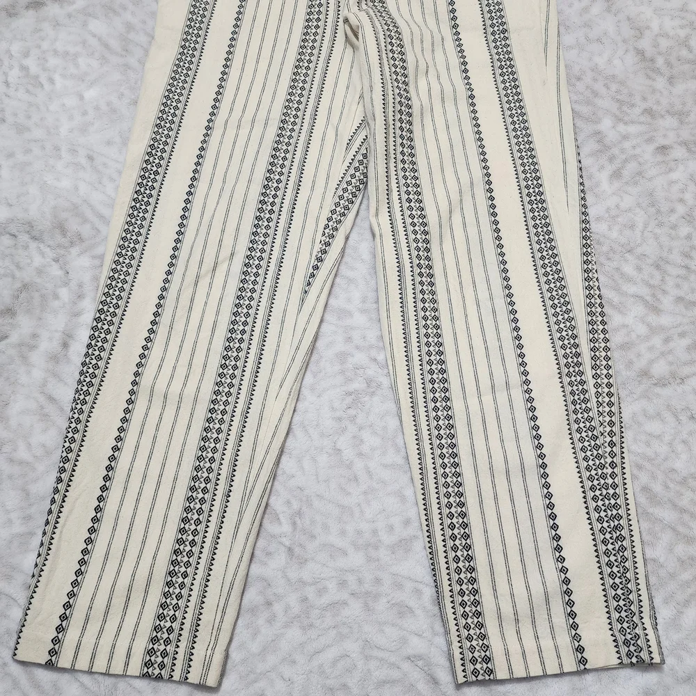Anthropologie Women's essential beach pants size S Cream/Black